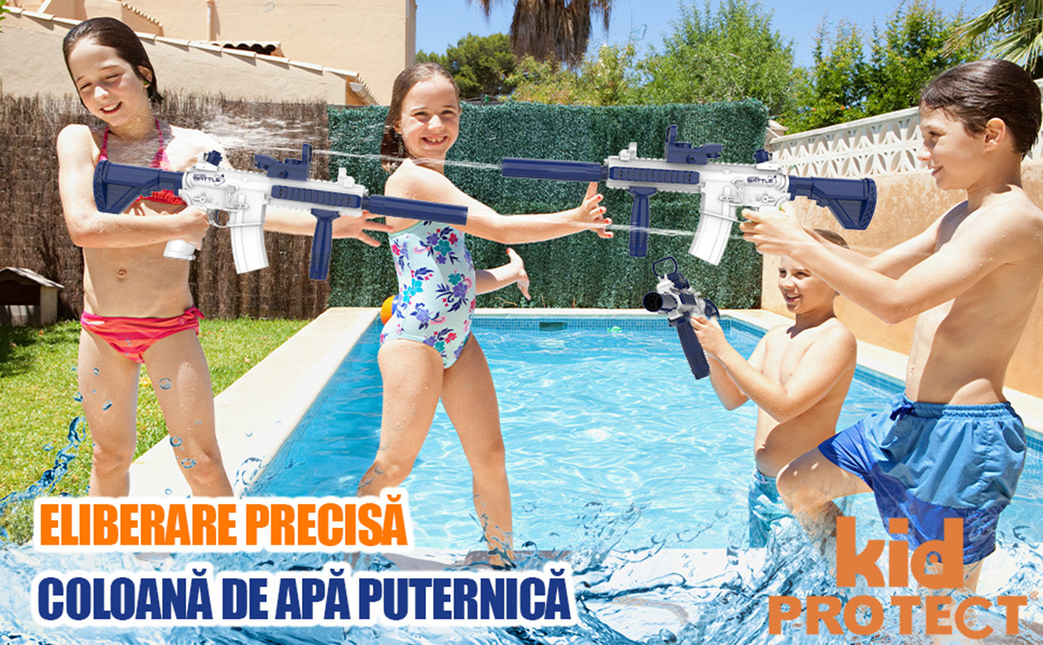 Pistol cu Apa Electric KidProtect WaterRaptor Pistol cu Apa Electric KidProtect WaterRaptor